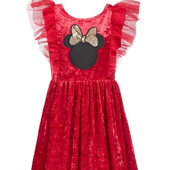 Disney Other - NWT- Girls Minnie Mouse Velvet Dress